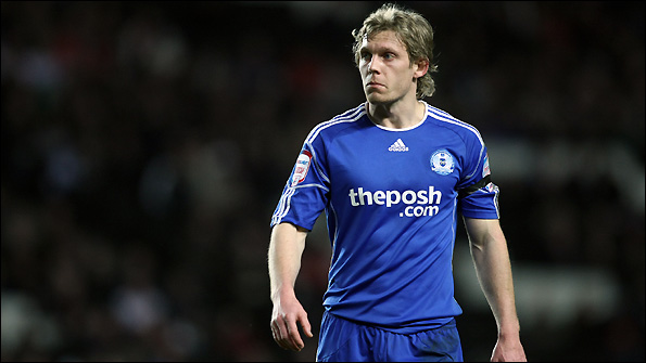 Craig Mackail-Smith in action for Peterborough. 
