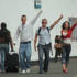 Nick, Sam and Camilla at Holyhead station.