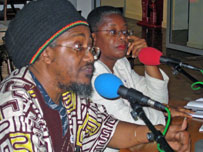 Kimani Nehusi and Mia Morris take part in the show