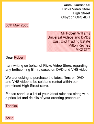 Letter with Mistakes