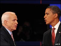 John McCain and Barack Obama