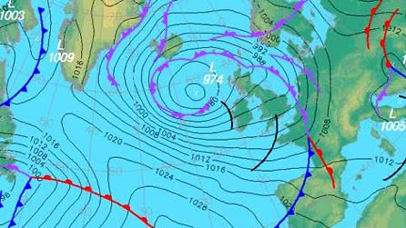Met Office pressure chart