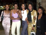 five ladies outside the Works