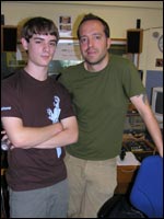 Adam Cowley from Swindon Music site with Daniel