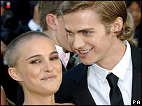 Natalie Portman e Hayden Christensen