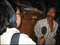 Hari, seorang nelayan di Cilincing, Jakarta yang tidak lagi melaut