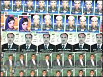 نصب تصاوير نامزدان انتخاباتی