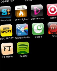 Spotify app on Apple iPhone
