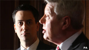Ed Miliband and Alan Johnson