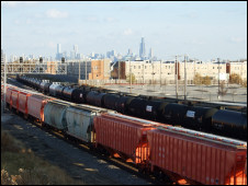 Chicago city skyline