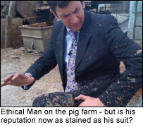 Justin ruins his suit