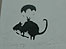 Rat graffiti by Banksy
