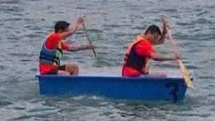 Corrida de banheiras em Hong Kong