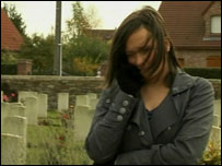 Ashley visited war memorials in France