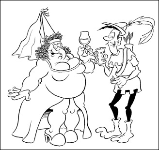 Tray and Baz as Robin and Marian. (c) IFG/Fulchester Industries.