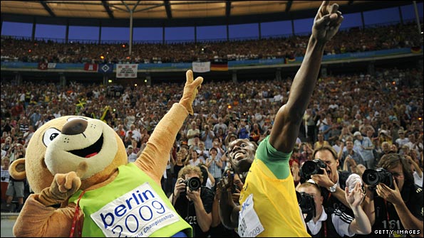 Berlino the Bear was a big hit at the World Athletics Championships