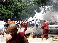 बर्मा में विरोध प्रदर्शन