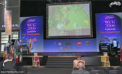 نمايی از سالن برگزاری اين مسابقات