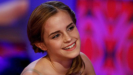 Emma Watson on Friday Night With Jonathan Ross (image: BBC/Hot Sauce)