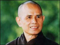 Thich Nhat Hanh's portrait (Courtersy of Plum Village Meditation Practice Center, France)