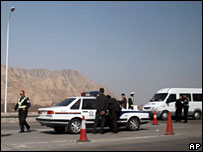 Bloqueio da polícia chinesa na província de Gansu