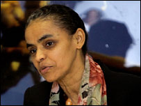 Ex-ministra do Meio Ambiente, Marina Silva, deixou o governo Lula alegando falta de apoio político