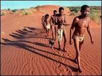 tribo Khomani, San, Kalahari