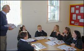 Children learning Jerriais