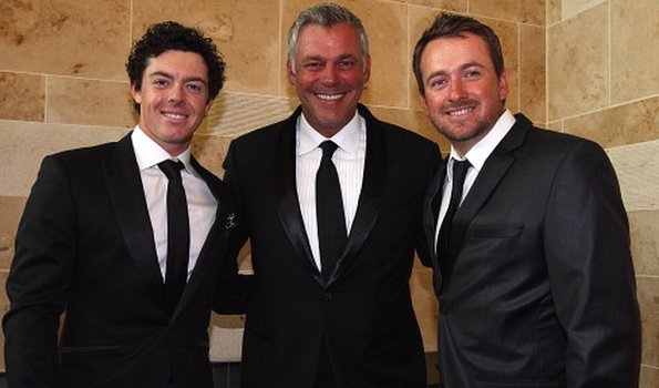 Rory McIlroy, Darren Clarke and Graeme McDowell