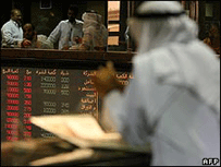 A bolsa de valores do Kuwait em setembro