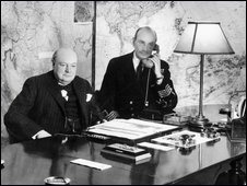 Черчилль с сотрудником