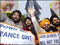 सिखों का विरोध प्रदर्शन