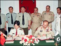 پاکس چین دفاعی معاہدے پر دستخط