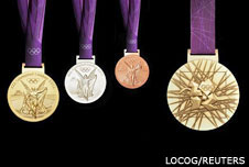 London 2012 Olympic Games medals