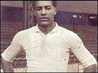 Walter Tull in his football kit