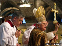 O papa durante celebração em Washington