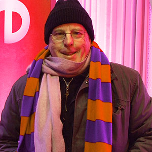 Dave wearing lots of layers