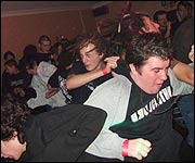 The pit in full flow.