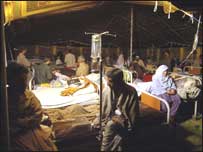 ایبٹ آباد میں عارضی ہسپتال