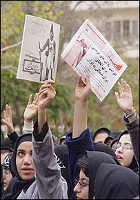 تظاهرات در تبريز - عکس از سايت تبريز نيوز