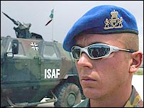 Kabil'deki ISAF askerleri