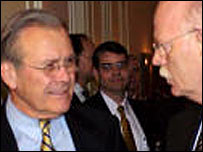 Петер Штрук і Дональд Рамсфельд