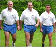 The intrepid trio of walkers