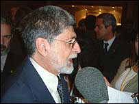 O ministro das Relações Exteriores, Celso Amorim