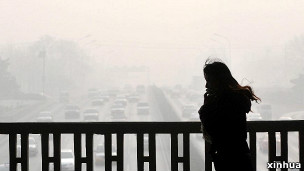 1月12日，北京西二环广安门桥。（新华社图片）