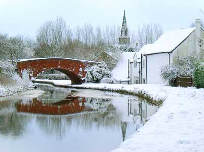 Snow and reflections