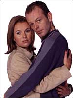 Amanda Holden and Hugo Speer in Hearts and Bones
