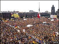Protestos no México
