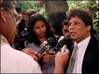 Mr.Wickrematunga in an interview with Sandesaya