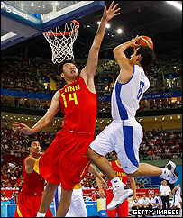 بسکتبال چین و یونان